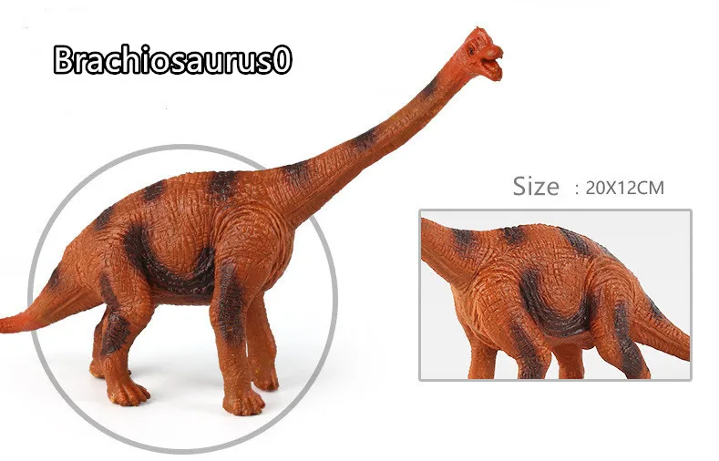 Brachiosaurus0 1 шт., модель динозавра, игрушечный динозавр, Птерозавр, трицерозавр, Парк Юрского периода, детские игрушки, T-REX игрушка для обучения подарки - Цвет: Brachiosaurus0