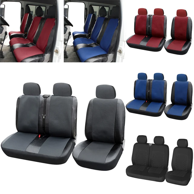 Renault Trafic Master Housse de Siege Couverture Couvre-Siege Tissu Noir 2+1