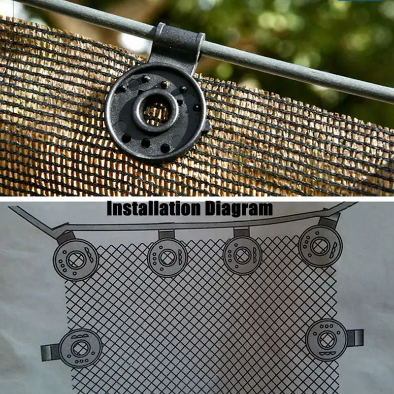 5~100pcs Agriculture Greenhouse Film Tent Shade Cloth Install Clips Instant Grommet Garden Netting Fittings Sunshade Net Clip