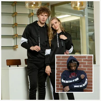 

Juice Wrld Hoodie sports suit Couple Wear sportswear Juce Wrld Print Sweatshirt Pants Men/Women Cotton student Black Sets 4XL