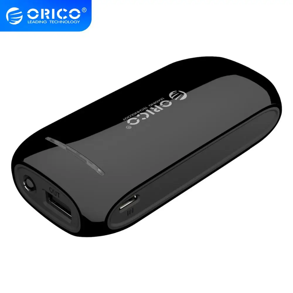 Портативный внешний аккумулятор ORICO 4000 мАч вход Micro USB светодиодный фонарик