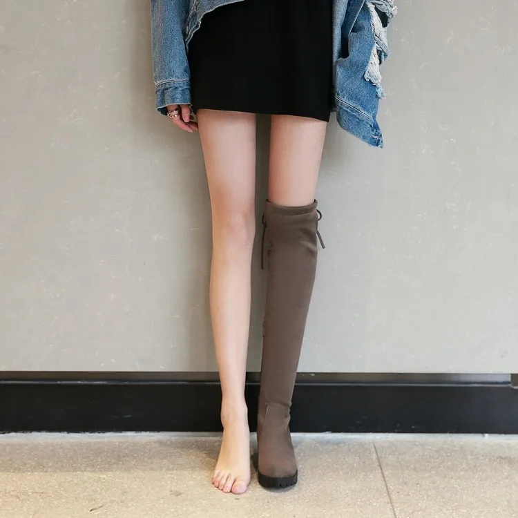 

Big Size 9 10 11 12 thigh high boots knee high boots over the knee boots women ladies boots shoes woman winter boots women