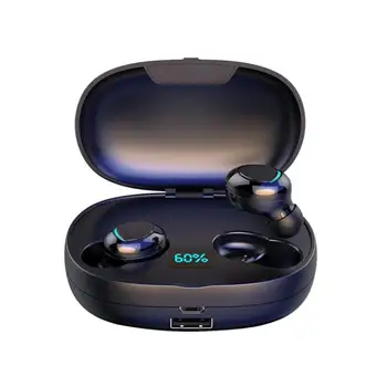 

Wireless Bluetooth 5.0 Earphones Waterproof Stereo Sport Head-phone with 2200mAh Power Bank TWS Bluetooth Earphone 1Pcs