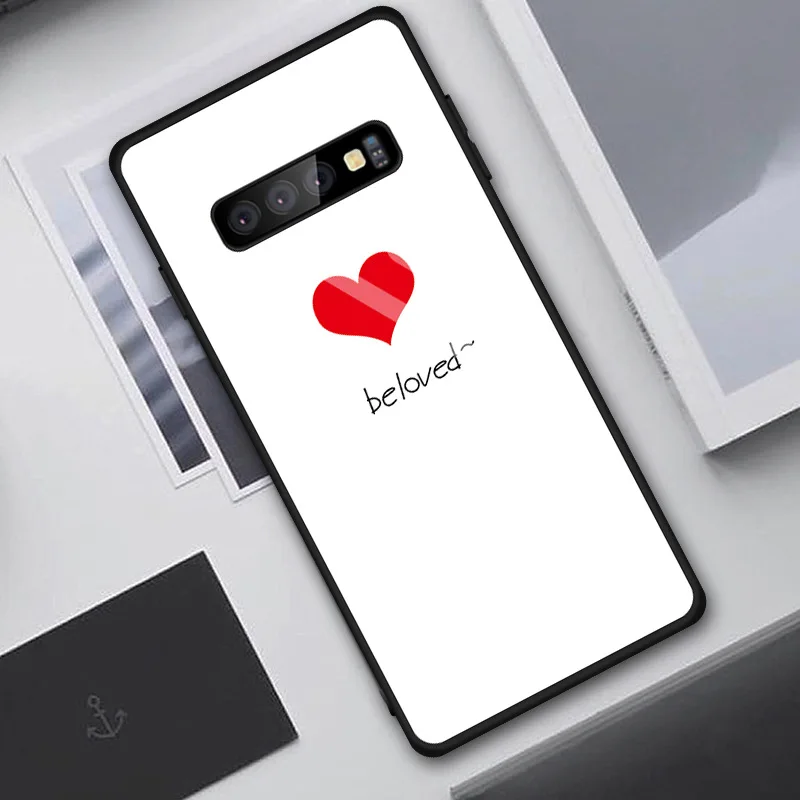 022 Чехол из закаленного стекла для samsung Galaxy Note 10 Pro S10 S10E S10 Plus, чехол для телефона samsung Note 10 Ins, Модный чехол - Цвет: 022