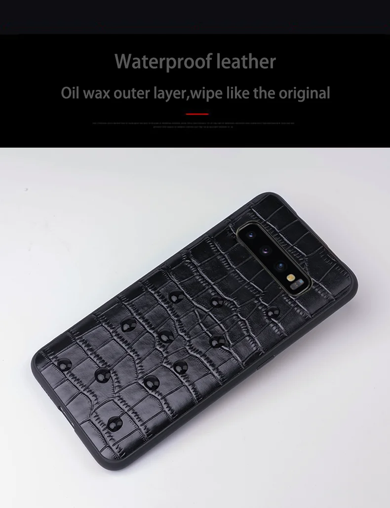 Чехол для телефона для samsung Galaxy A50 S7 S8 S9 S10 Edge Plus крокодиловой кожи Текстура чехол для Note 8, 9, 10, A30 A40 A70 A5 A7 A8