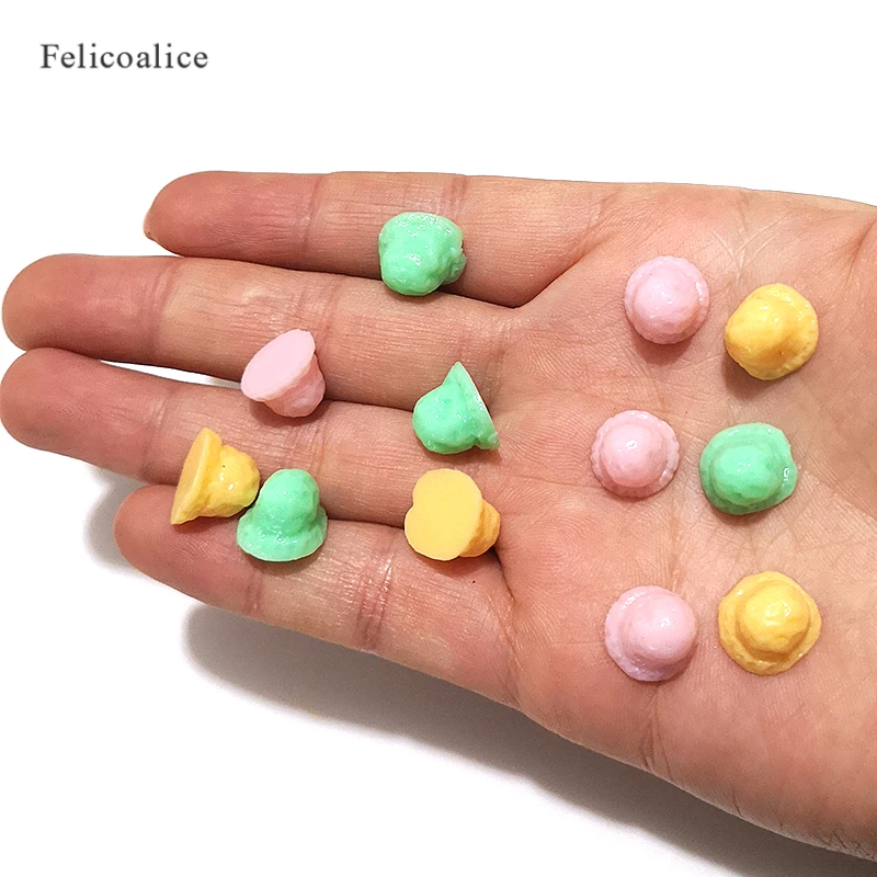 100pcs 3D Simulation Fruit Fake Cherry/Blueberry/Strawberry Resin Miniature Art Cabochon DIY Decorative Craft Scrapbooking