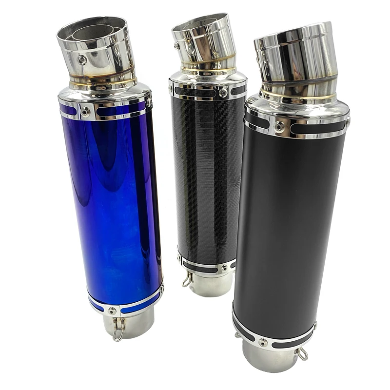 60mm Diameter Slip On Exhaust System Muffler Pipe including DB Killer Silencer Universal fits Motorcycles R6 ZX-6R S1000RR2