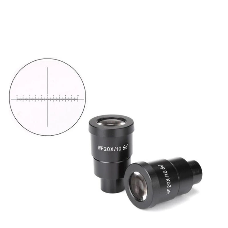 Brand Pair WF20X WideField Stereo Microscope Eyepiece with Reticle 30mm