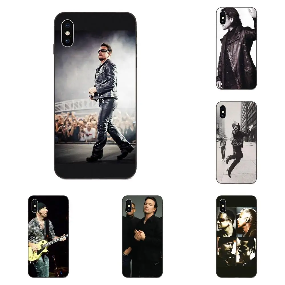 U2 рок-группа для Apple iPhone 4 4S 5 5S SE 6 6S 7 8 Plus X XS Max XR TPU сотовый Чехол | Мобильные телефоны