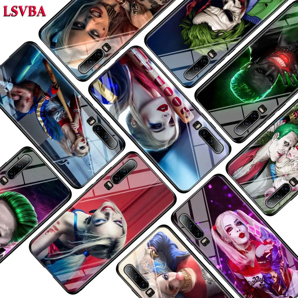 

Joker and Harley Quinn for Huawei P Smart Z Plus 2019 P30 P20 Pro P10 P9 P8 Lite Plus Super Bright Glossy Phone Case Cover