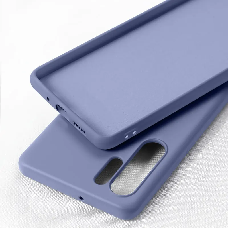 Мягкая накладка из жидкого силикона чехол для samsung Galaxy A10 A20 A30 A40 A50 A70 A20E J4 J6 J8 A6 Note8 9 10 S8 S9 S10 плюс S10e - Цвет: Lavebder