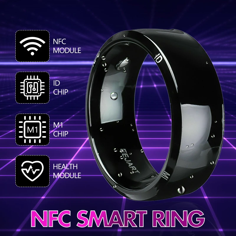 Günstige Wasserdicht Entsperren Gesundheit Schutz Smart Ring Tragen Neue technologie Magie Finger NFC Ring Für Android Windows NFC Handy