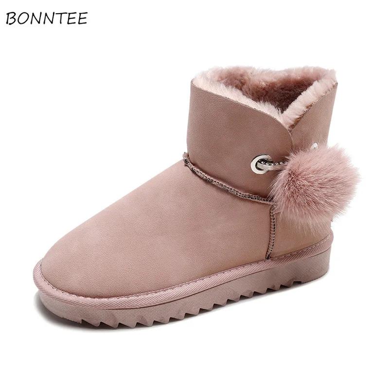 Boots Women Fashion Cute Warm Fur 