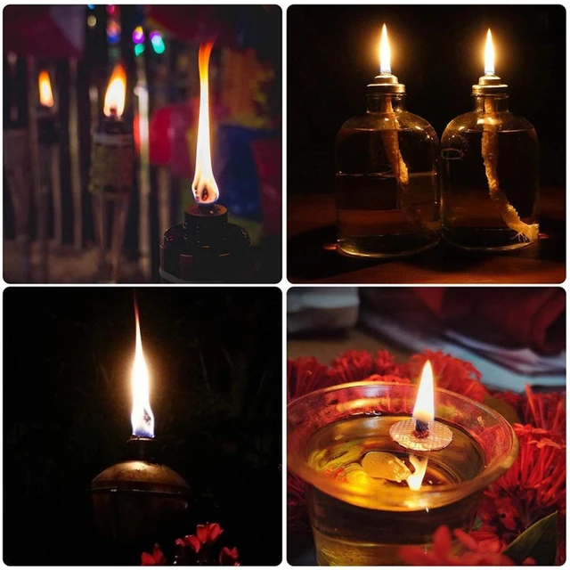 200Pcs/Box Oil Lamp Wick Making Supplies Floating Candle Handmade Holder  Kerosene Lamp Diy Kit