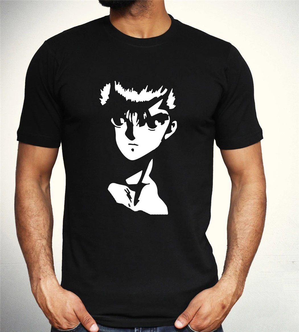 Yuyu Hakusho футболка Yusuke Hiei японский аниме Манга Косплей Топ Мужская S 3XL на заказ