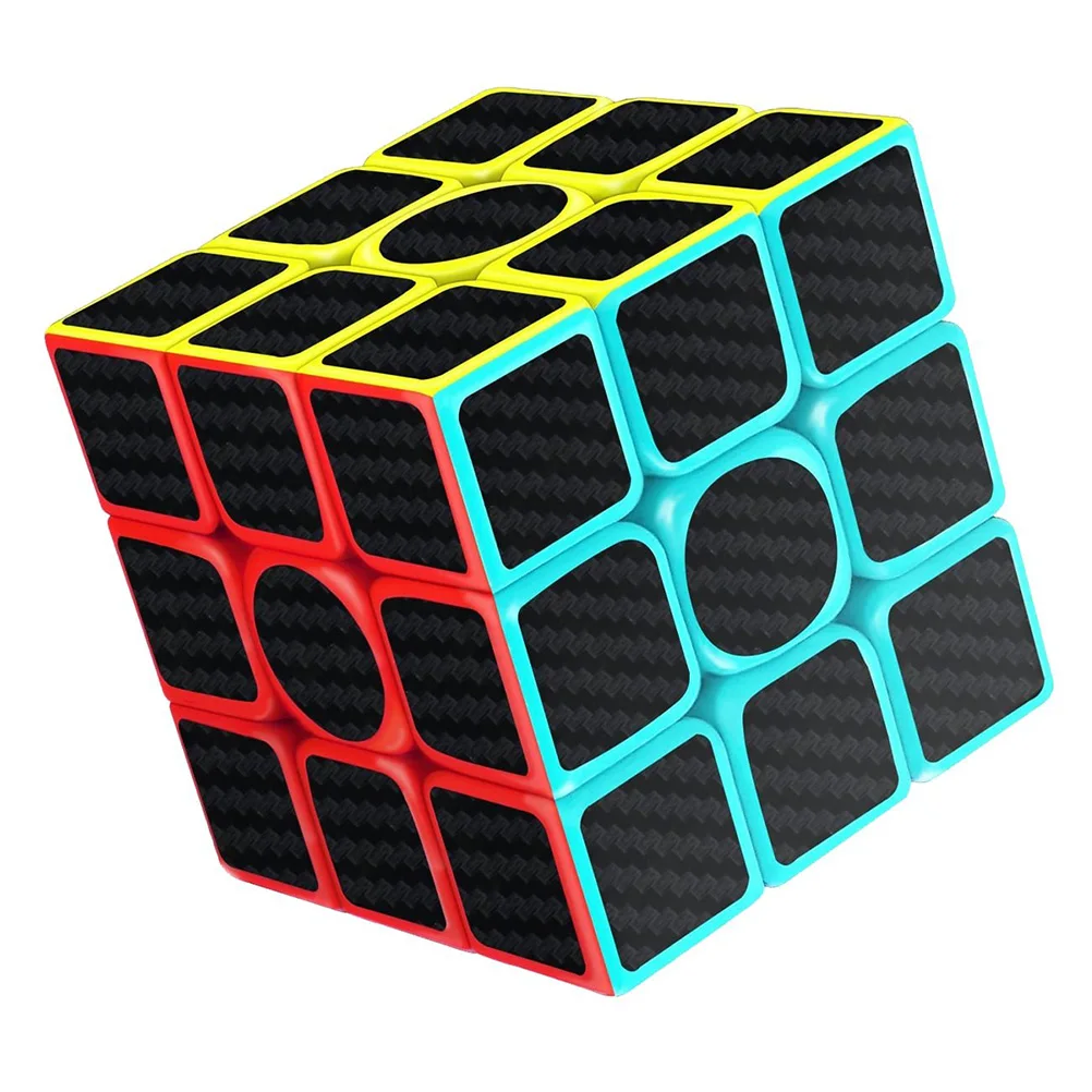 

Rubix Cube Speed Cube 3x3x3 Smooth Magic Carbon Fiber Sticker Rubix Speed Cube Cool Children Toys Kids Gifts