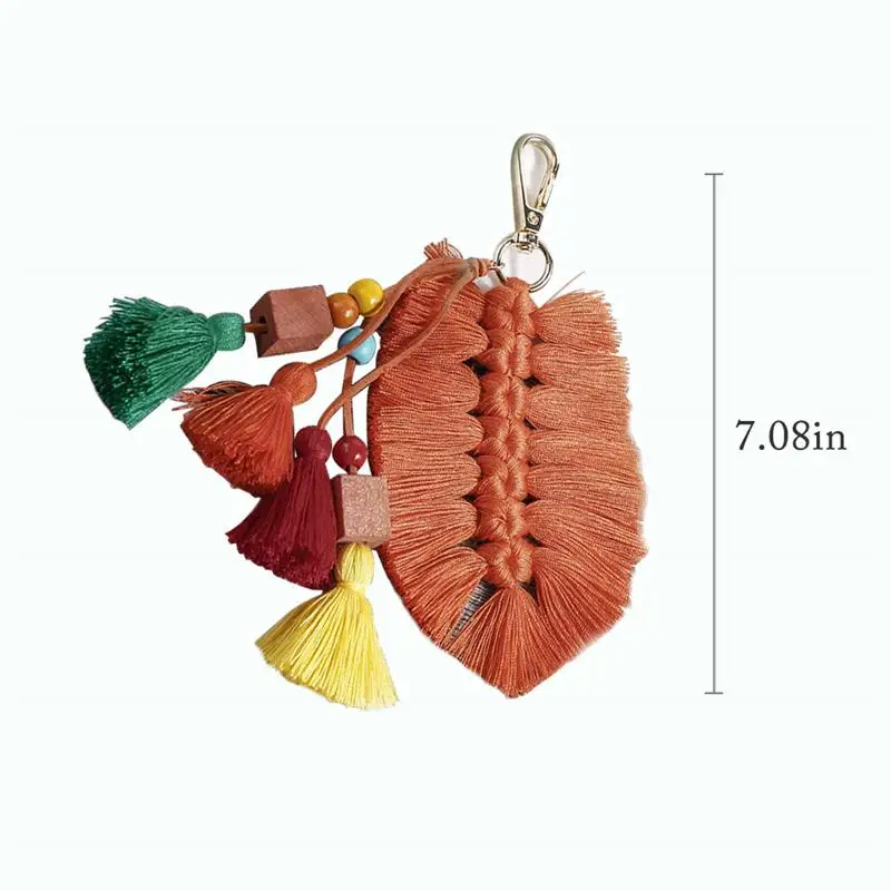 Модная сумка с кисточками Очаровательная многоцелевой декоративное кольцо для ключей кошелек очарование кисточкой сумка Шарм аксессуары