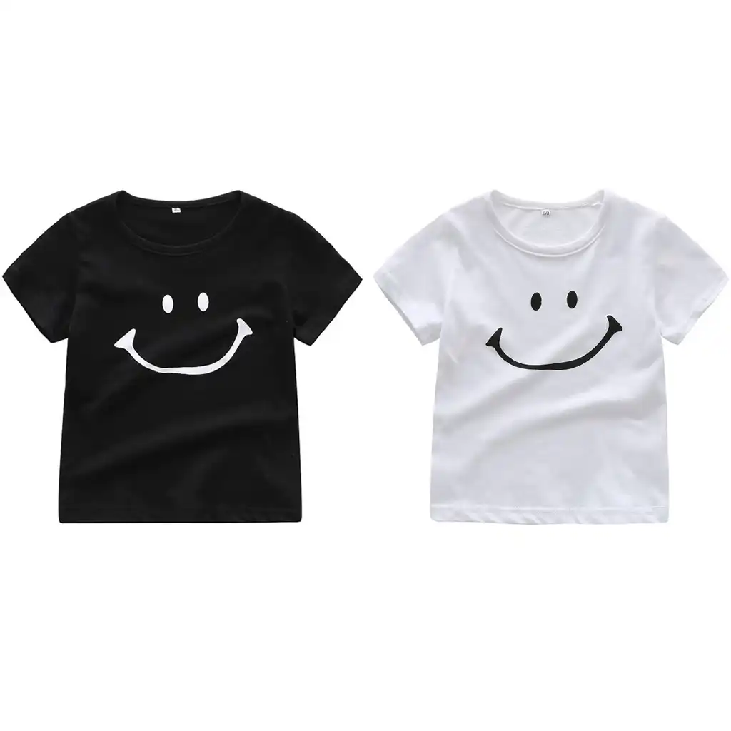 camisetas blancas de algodon para niños