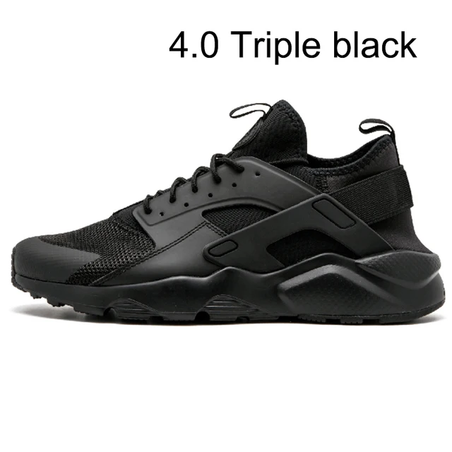 triple black huaraches mens