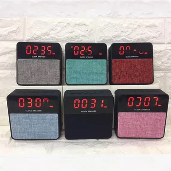 

Multifunctional Mini Portable Wireless Bluetooth Loudspeaker Box LED Diaplay Screen with Alarm Clock Audio Radio Music Player