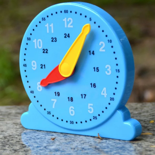 

Children Know Time Alarm Clock Montessori Early Childhood Educational ENLIGHTEN Toy Cognitive with Numbers Toy Clock