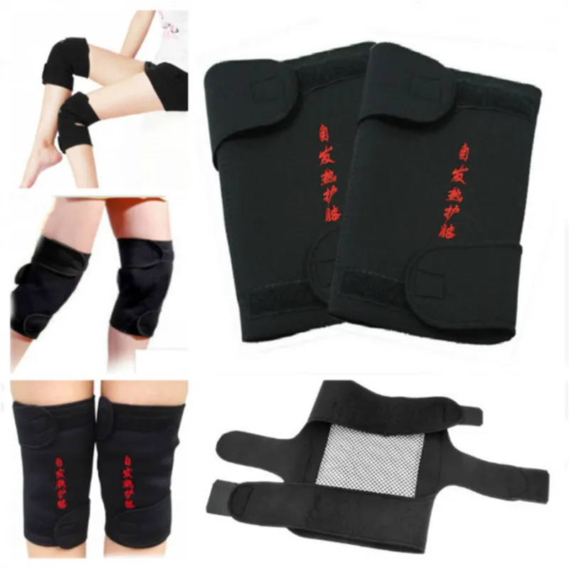 

1 pair Self-heating Knee Pads Tourmaline Magnetic Therapy Knee Brace Pain Relief Arthritis Orthosis Support Patella Massage Care