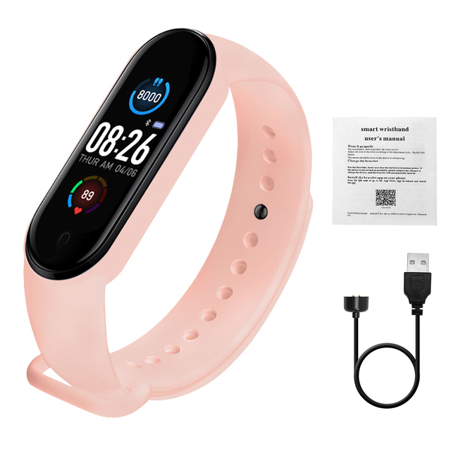 Smart watch Fitness Tracker Pedometer Heart Rate Blood Pressure Monitor Bluetooth-compatible M5 Smart Band Bracelet Men Women