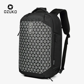 

OZUKO Anti Theft Men Backpack Schoolbag for Teenage Male 15.6 inch Laptop Backpacks with Shoe Bag Waterproof Travel