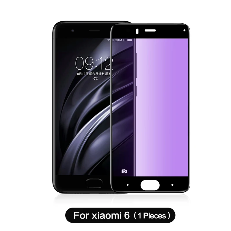 SmartDevil для redmi note 5 закаленное стекло анти синий свет для Xiaomi mi 9 mi 8 mi 6 полное покрытие взрывозащищенный Анти синий свет - Цвет: for xiaomi 6