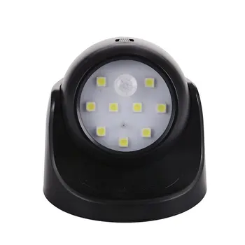 

LED Motion Sensor Night Lights 360 Degree Rotation IR Infrared Home Garden Lamp For Closet Garages Hallway