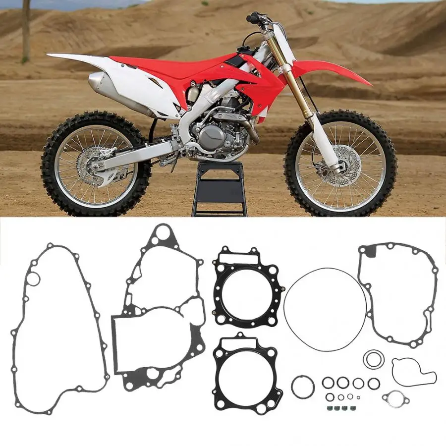 Комплект уплотнительных прокладок для двигателя мотоцикла, подходит для Honda CRF450R 2002 2003 2004 2005 2006 20072008 аксессуары для мотоциклов
