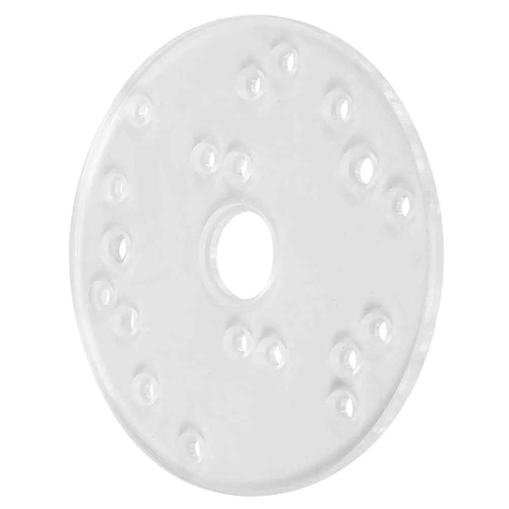 Frees Universele Basisplaat, Helder Acryl met Meerdere Voorgeboorde Gaten Messing Centreerpen en Schroeven Geleidingsversiering Accessoires voor Houtbewerkingsgereedschap