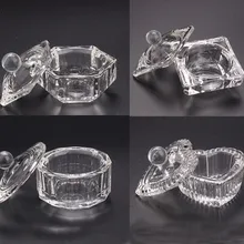 Акриловый жидкий порошок хрустальный двусторонний держатель для посуды с крышкой инструмент для дизайна ногтей