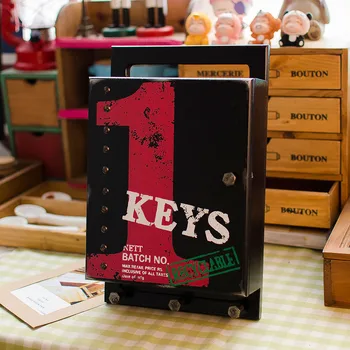 

American Country Wall Decor Key Storage Box Vintage Letters Key Box Wall-mounted Creative Home Accessories Decoration