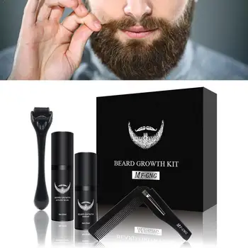 

Professional Beard Growth Kit Hair Growth Enhancer Beard Oil Set Set Care Essential With Growth Beard Comb Nourishin C6T9
