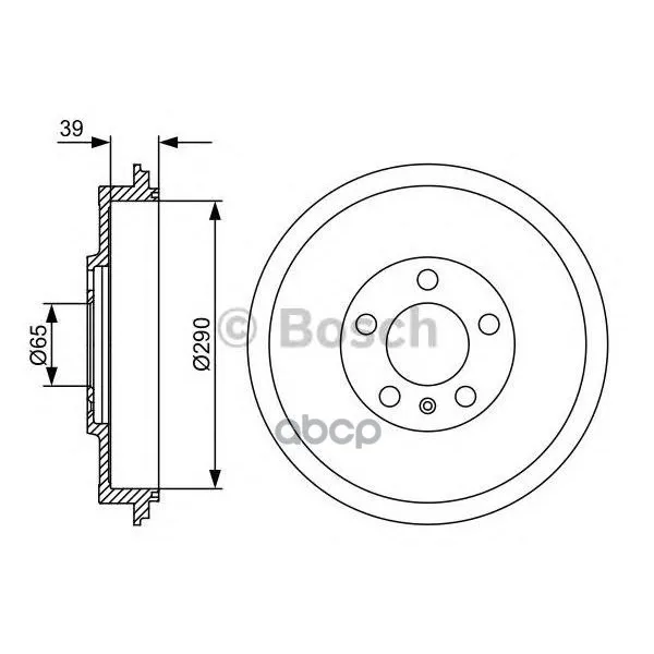 Барабан Тормозной Skoda Octavia 96- Bosch арт. 0986477152