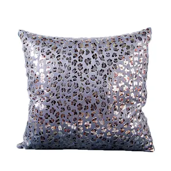 

Animal Pattern Short Plush Leopard Print Leopard Point Hot Stamping Pillow Cushion Cover