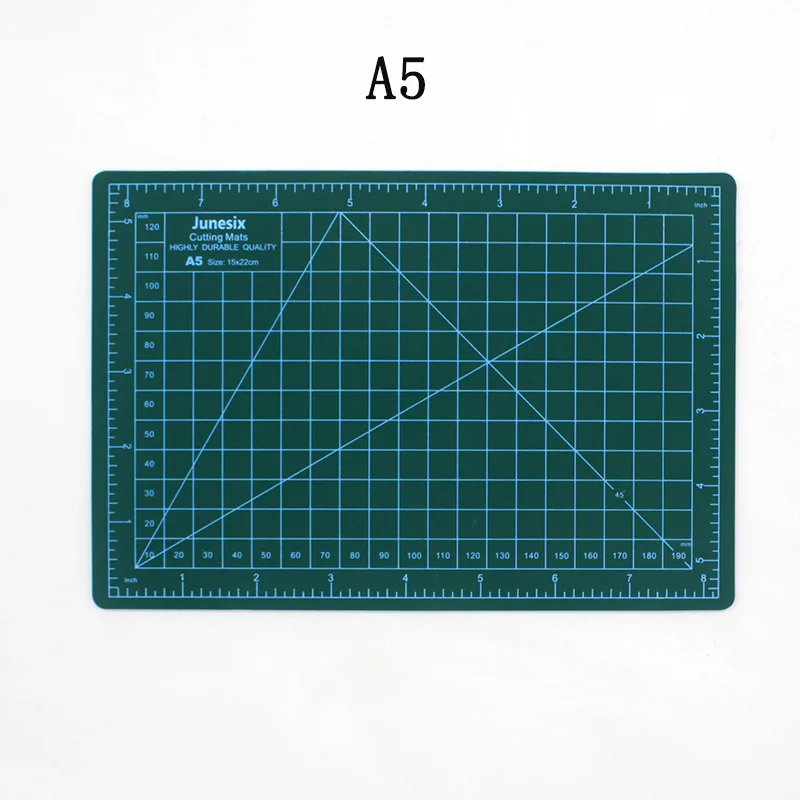 Коврики для резки A1 A2 A3 A4 сетка двухсторонняя пластина дизайн гравирующий аппарат опосредованная нож масштаб резки картон школьные офисные поставки - Цвет: A5