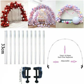 

Balloon Base Splice Brackets Durable Transparent Balloon Bracket Balloon Struts Combination Get Together Wedding Decoration
