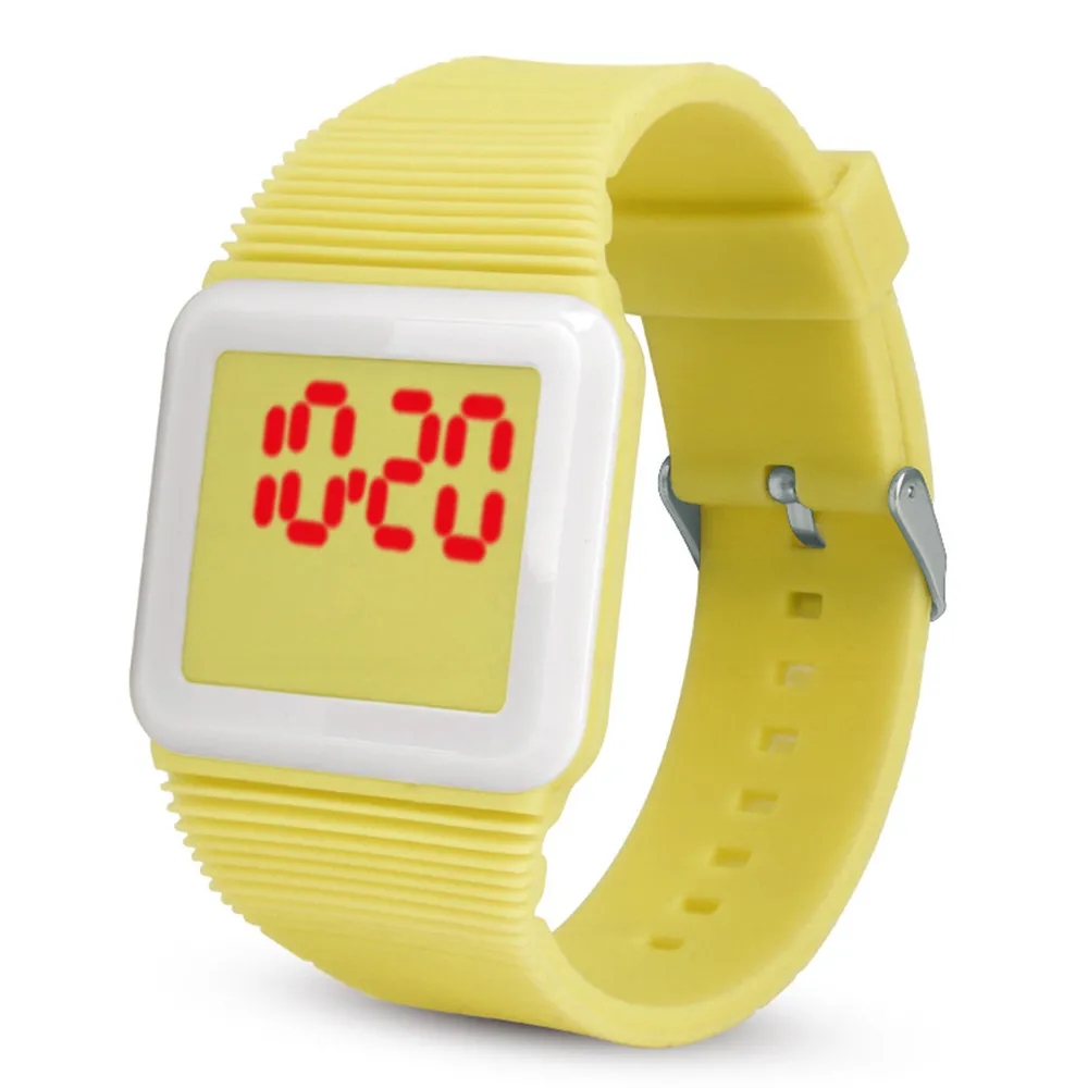 Relogio Masculino электронные цифровые светодиодные силиконовые часы наручные часы браслет для детей женские часы Reloj Mujer A15 - Цвет: I