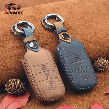 

Dandkey Protection Key Bag Genuine Leather Car Key Cover Case For Kia Optima Sportage Sorento K3 K3S KX3 K4 KX5 K5 Soul RIO Ceed