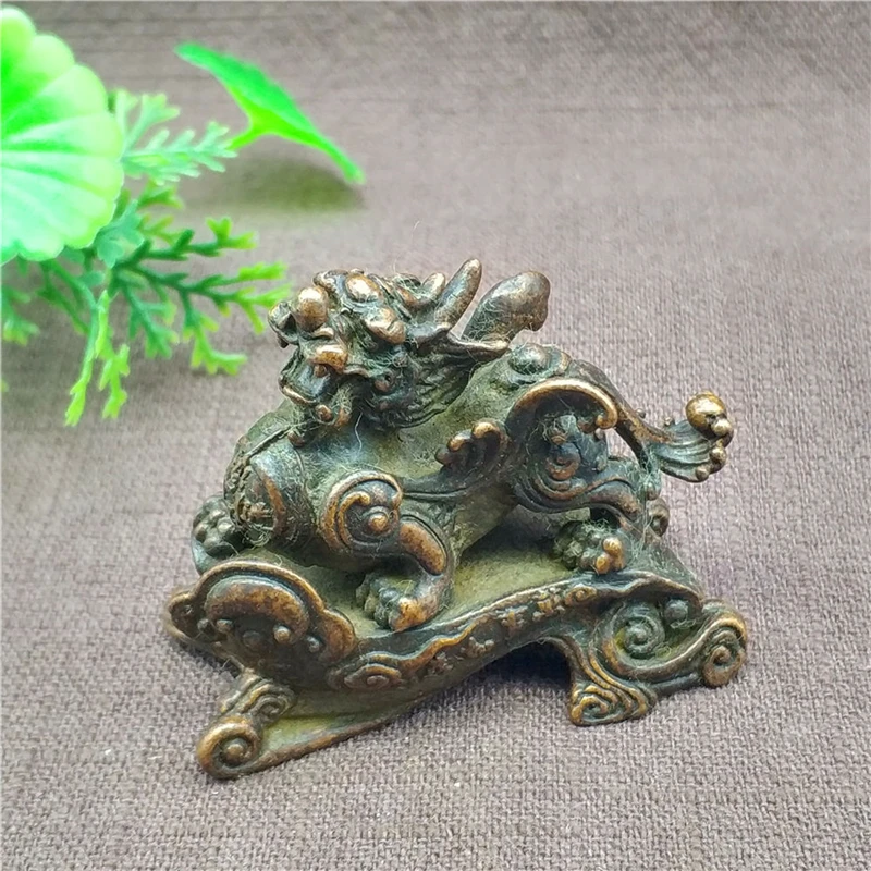 

Animal Statue Brass Pixiu Feng Shui Bronze Carving Small Home Decoration Collection Gift
