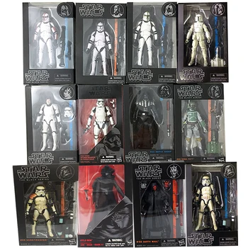 

Star Wars Figure The Black Series Boba Kylo Phasma Sandtrooper Darth Maul Darth Vader Figure Hab Solo Action Figure Toy Doll