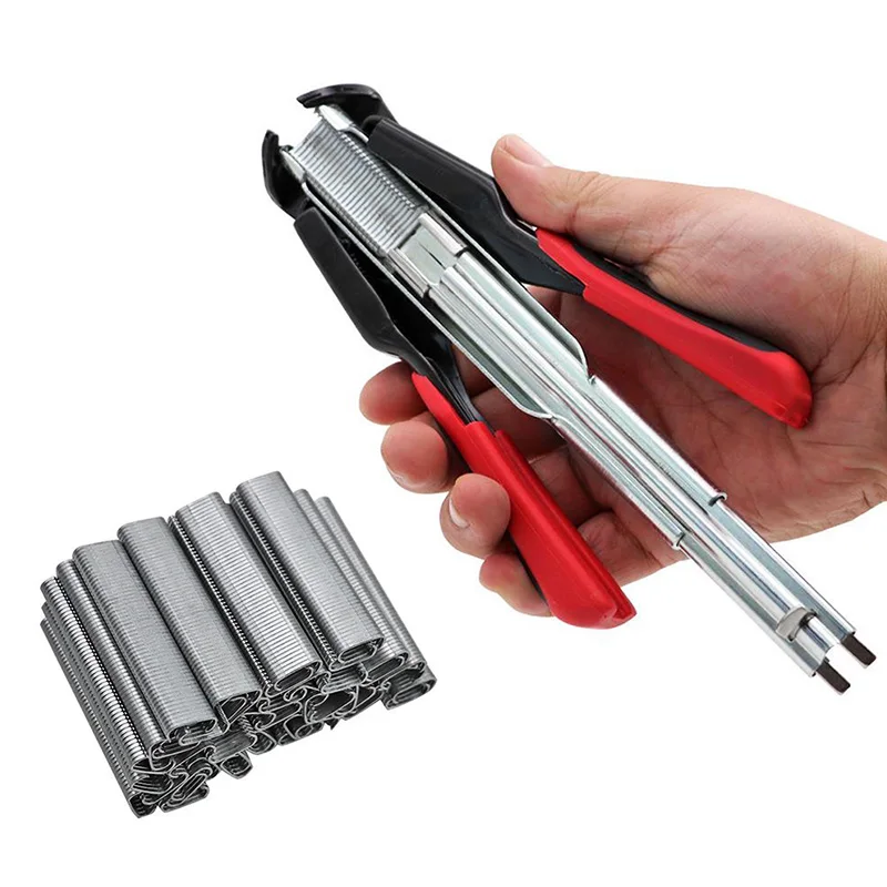 HogRingPliersR8with2500pcsGalvanizedSteelHogRingsforAuto
