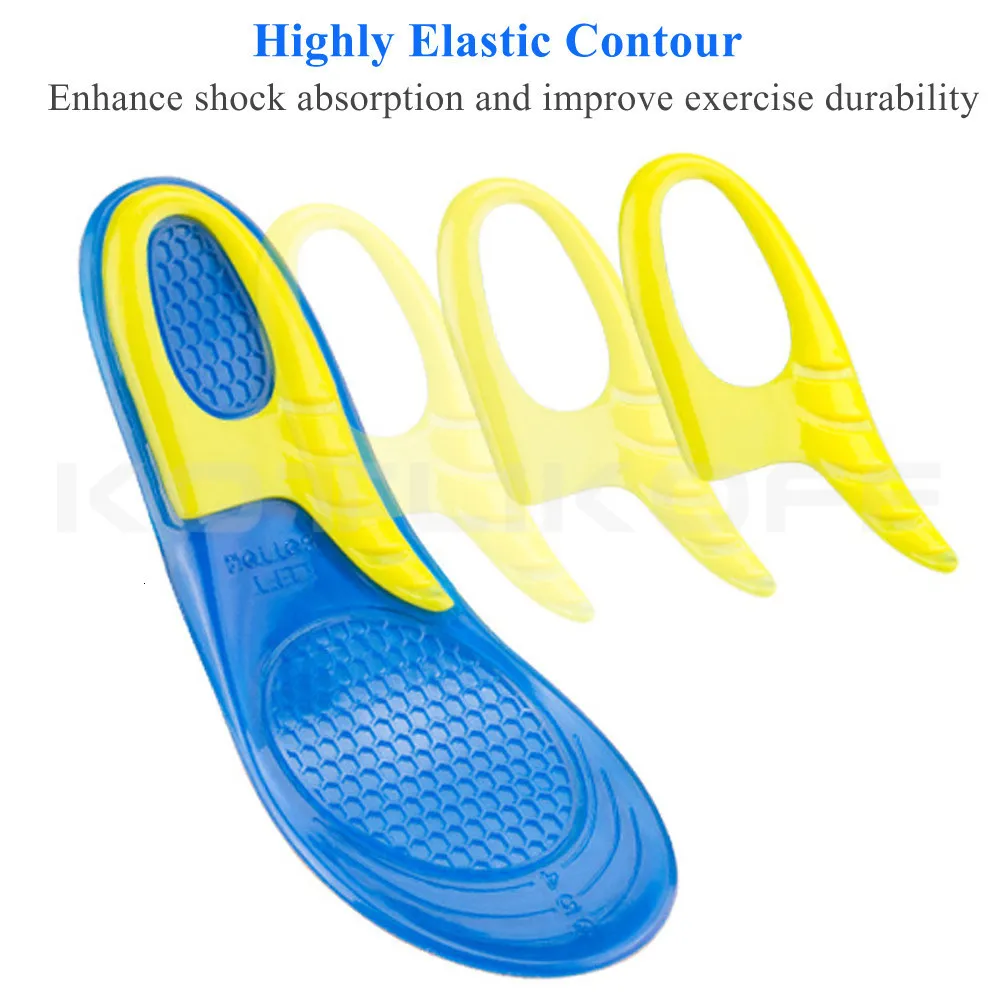 KOTLIKOFF гелевые стельки силиконовая колодка для обуви дезодорант амортизация стельки для бега облегчение боли в ногах подушки Вставки колодки