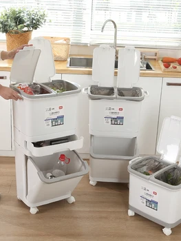 

Bathroom Trash Can Garbage Bag Holder Recycle Bin Waste Container Bag Holder Waste Container Kosz Na Smieci Garbage Bags BA60LJ