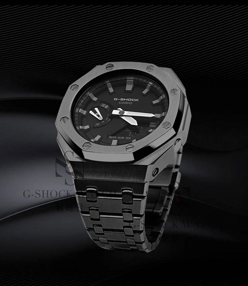 Protezione in acciaio inox lunetta per Casio g shock custodia in GA 2100  telaio in metallo paraurti GA2100 GA 2100 1A Smart watch accessori|Smart  Accessories| - AliExpress