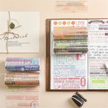 

INS style Transparent PET Washi Tape Decorative Adhesive Tape Decora Diy Scrapbooking Sticker Label Japanese Stationery