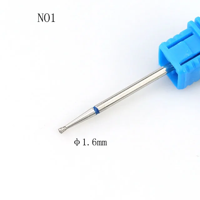 9 типов алмазных сверл для ногтей, роторные сверла, Фрезерный резак, электрические маникюрные сверла, инструменты для очистки кутикулы, Полировочный станок, аксессуары - Цвет: 1