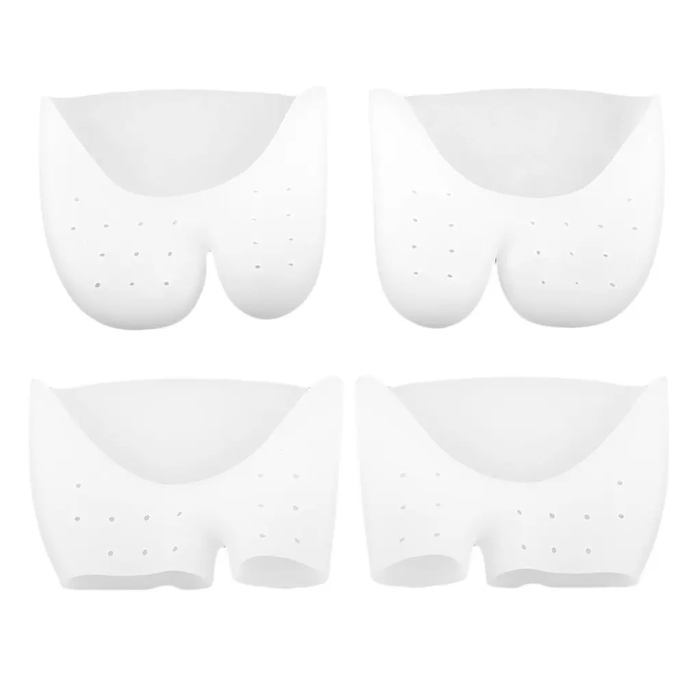 1 Pair Soft Silicone Toe Sleeve Ballet Shoe High Heels Toe Pads 2 Styles Gel Foot 3